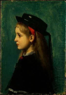 Jean-Jacques Henner Alsatian Girl oil painting picture